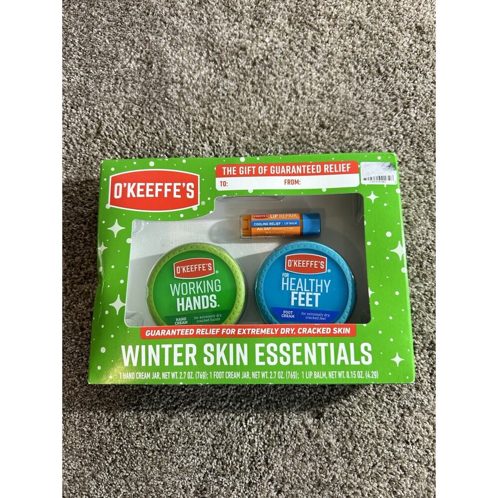 ⚡️New O'Keeffe's Guaranteed Relief Hands, Feet, And Lip Repair Gift Set⚡️